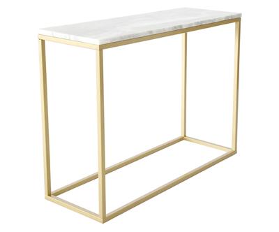 Console, acier et marbre - L100